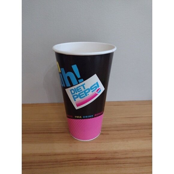 Vintage 90s Unused Taco Bell Wax Paper Cup You Got The Right One Baby Diet Pepsi - Picture 6 of 9